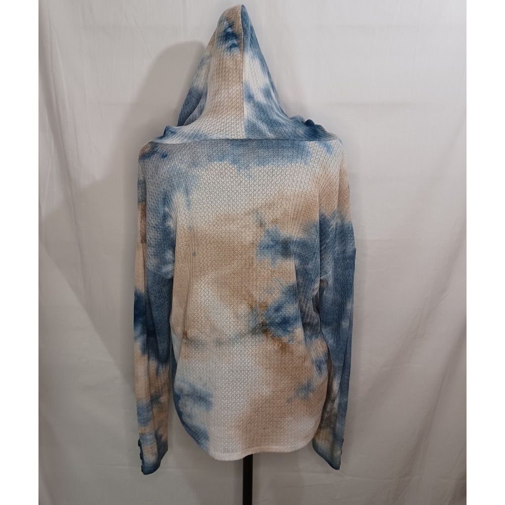 Women's‎ Belle by Belldini Lightweight Tye Dye Long Sleeve Hoodie Size Medium - Picture 3 of 11